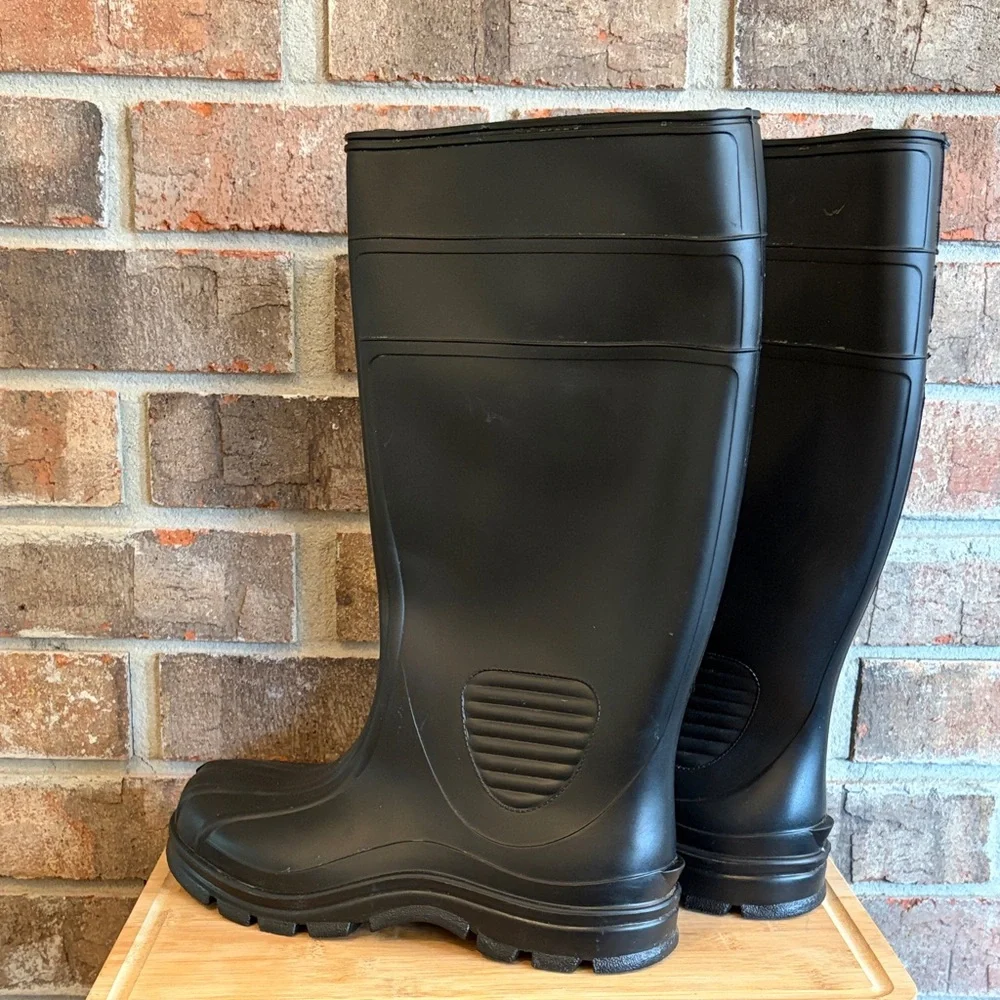 Men's Black Waterproof Snow Boots